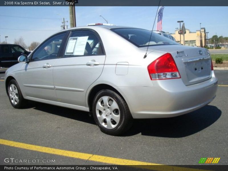 Silver / Gray 2008 Kia Spectra EX Sedan