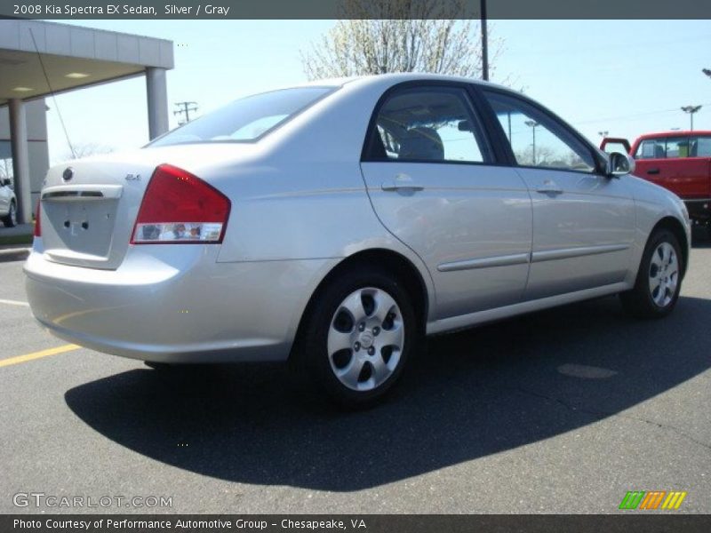 Silver / Gray 2008 Kia Spectra EX Sedan