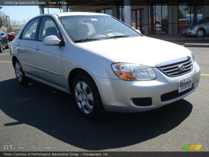 Silver / Gray 2008 Kia Spectra EX Sedan