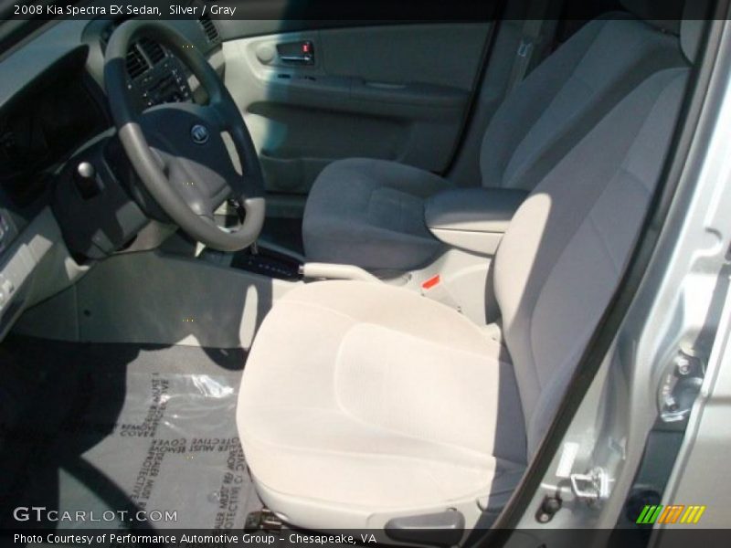 Silver / Gray 2008 Kia Spectra EX Sedan