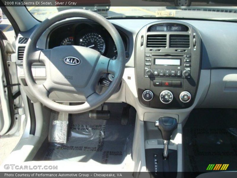 Silver / Gray 2008 Kia Spectra EX Sedan