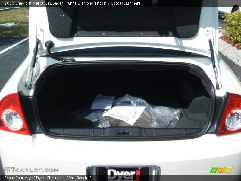 White Diamond Tricoat / Cocoa/Cashmere 2010 Chevrolet Malibu LTZ Sedan