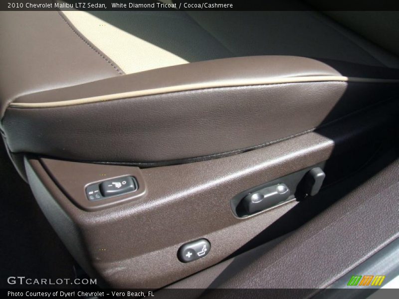 White Diamond Tricoat / Cocoa/Cashmere 2010 Chevrolet Malibu LTZ Sedan