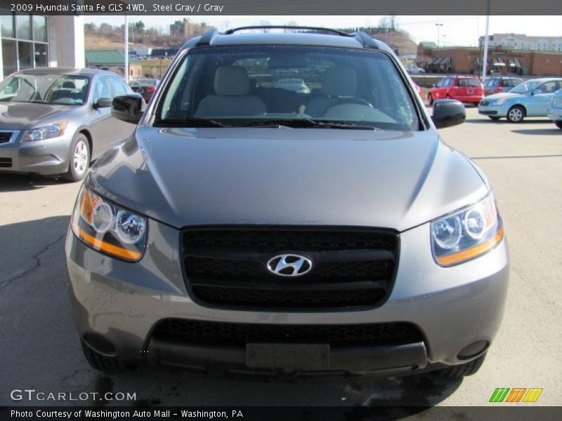 Steel Gray / Gray 2009 Hyundai Santa Fe GLS 4WD