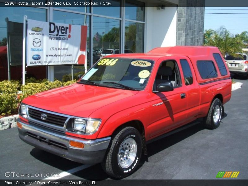 Colorado Red / Gray 1996 Toyota Tacoma Extended Cab