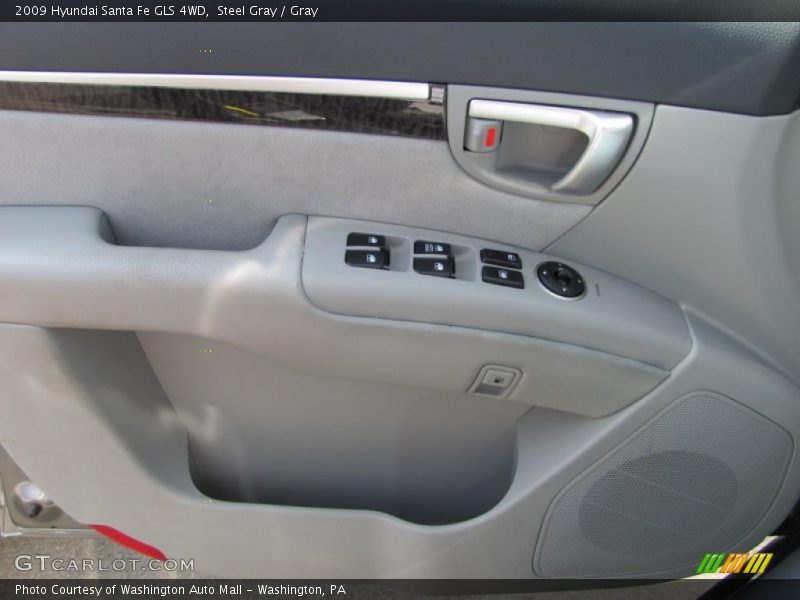 Steel Gray / Gray 2009 Hyundai Santa Fe GLS 4WD