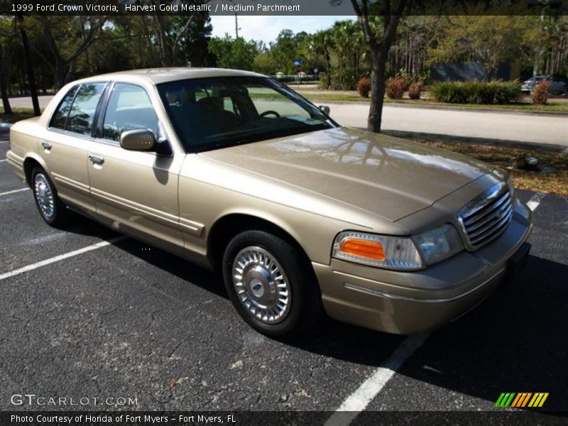 Harvest Gold Metallic / Medium Parchment 1999 Ford Crown Victoria