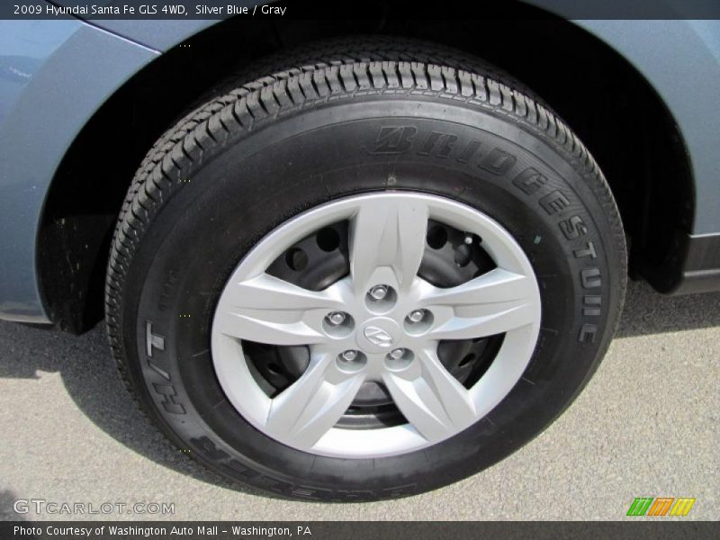 Silver Blue / Gray 2009 Hyundai Santa Fe GLS 4WD