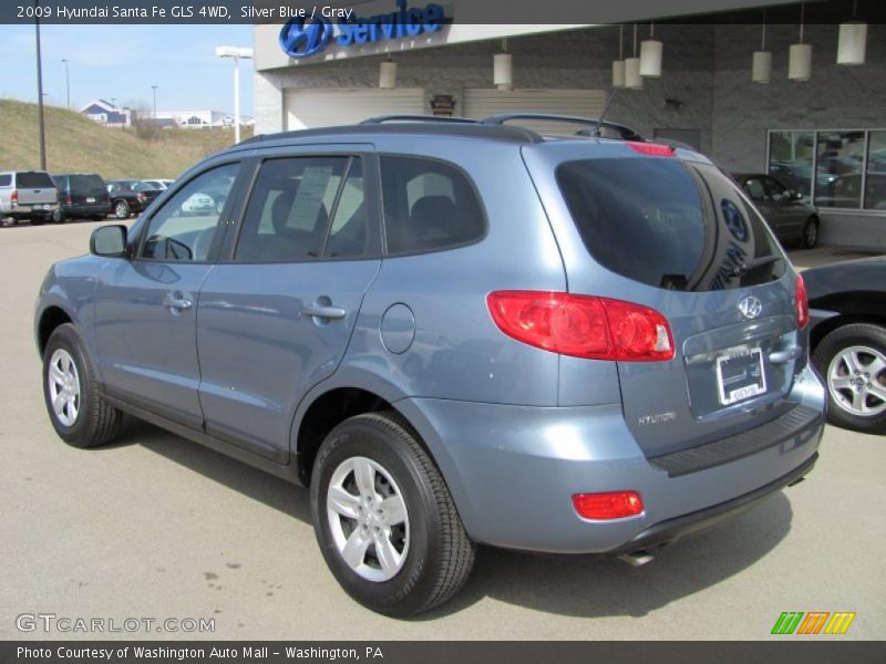 Silver Blue / Gray 2009 Hyundai Santa Fe GLS 4WD