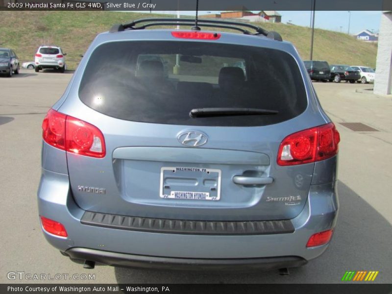 Silver Blue / Gray 2009 Hyundai Santa Fe GLS 4WD