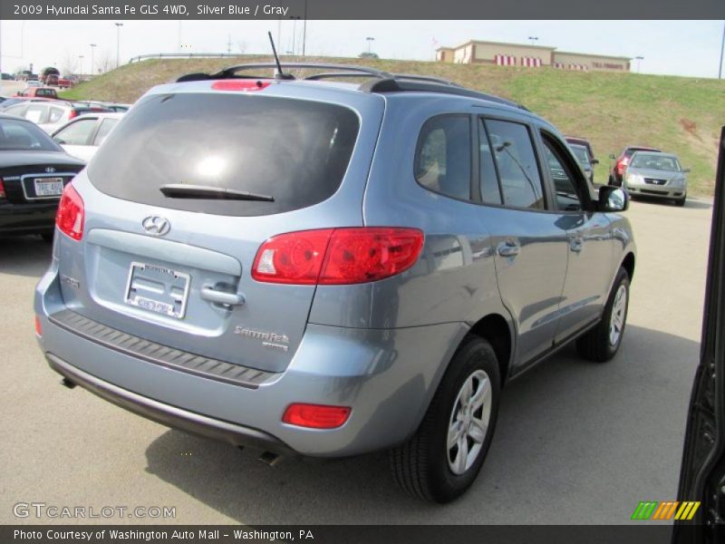 Silver Blue / Gray 2009 Hyundai Santa Fe GLS 4WD