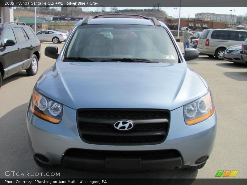 Silver Blue / Gray 2009 Hyundai Santa Fe GLS 4WD