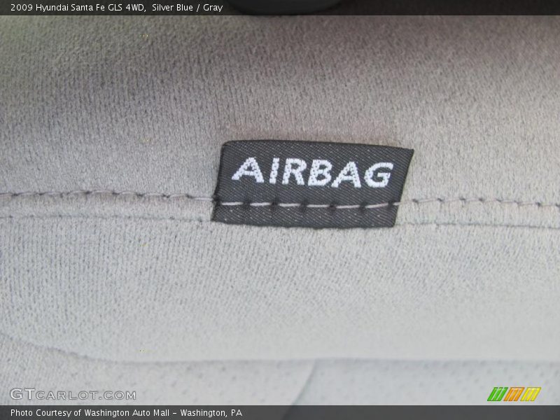 Silver Blue / Gray 2009 Hyundai Santa Fe GLS 4WD