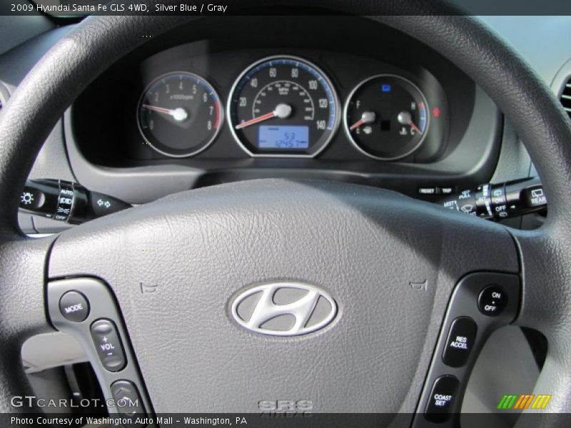 Silver Blue / Gray 2009 Hyundai Santa Fe GLS 4WD