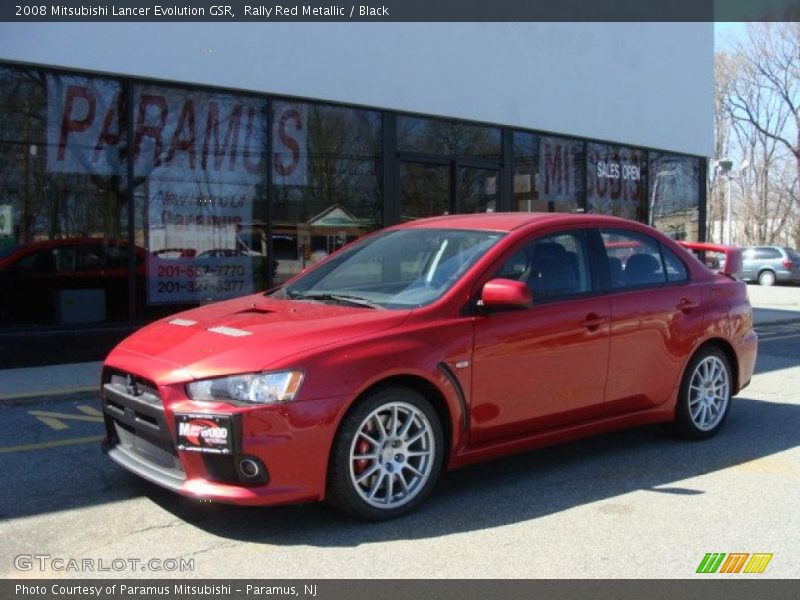 Rally Red Metallic / Black 2008 Mitsubishi Lancer Evolution GSR