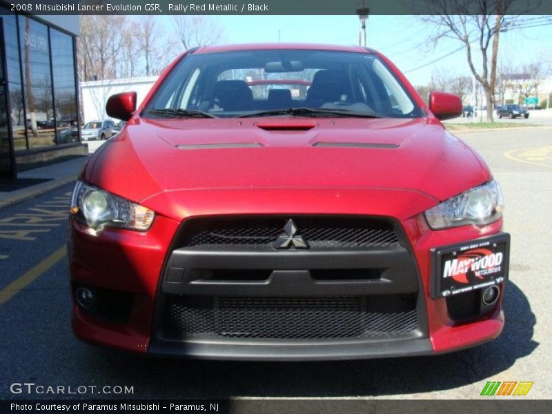 Rally Red Metallic / Black 2008 Mitsubishi Lancer Evolution GSR