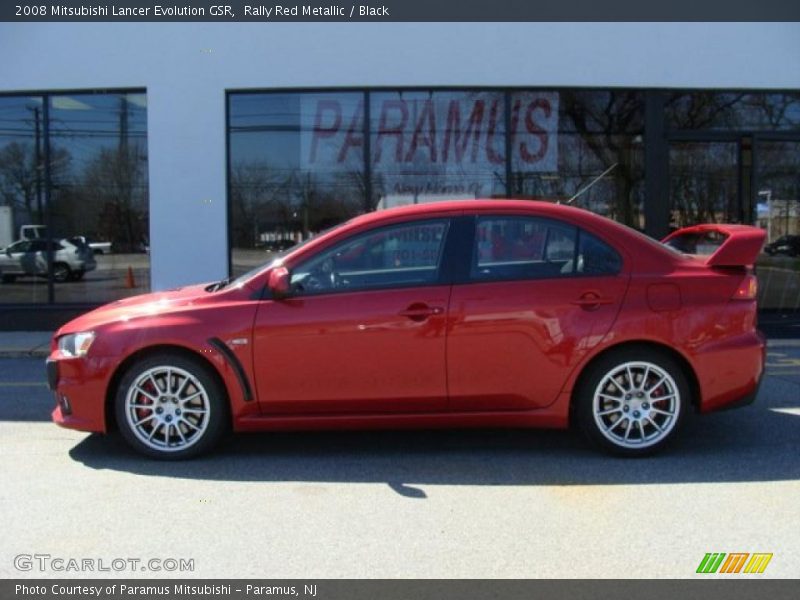 Rally Red Metallic / Black 2008 Mitsubishi Lancer Evolution GSR