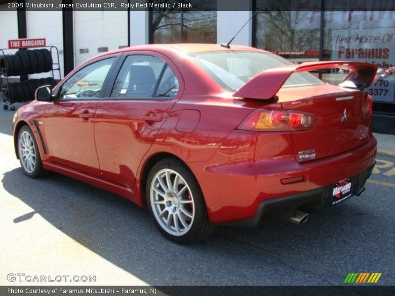 Rally Red Metallic / Black 2008 Mitsubishi Lancer Evolution GSR