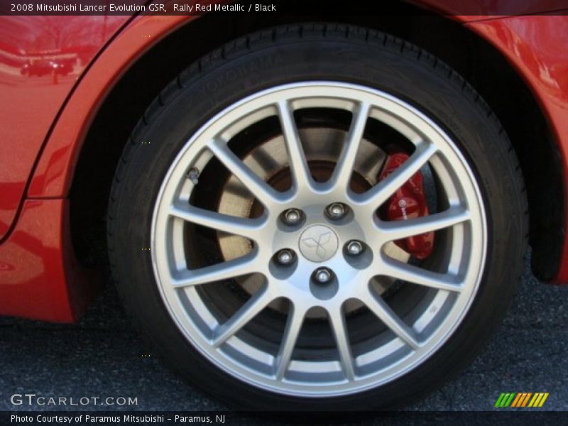 Rally Red Metallic / Black 2008 Mitsubishi Lancer Evolution GSR