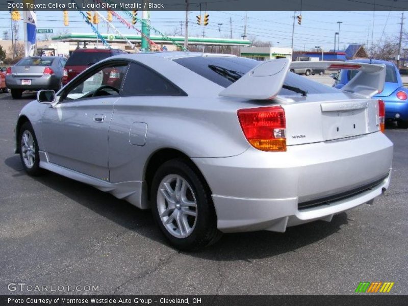 Liquid Silver Metallic / Black 2002 Toyota Celica GT