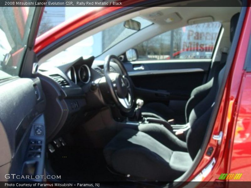 Rally Red Metallic / Black 2008 Mitsubishi Lancer Evolution GSR