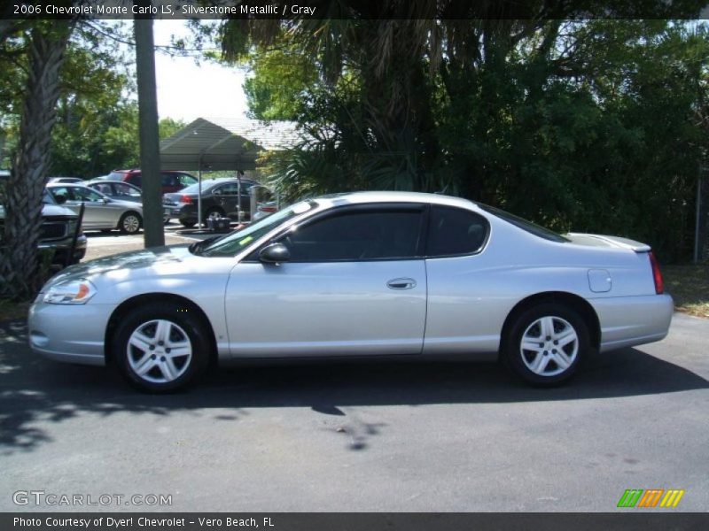 Silverstone Metallic / Gray 2006 Chevrolet Monte Carlo LS