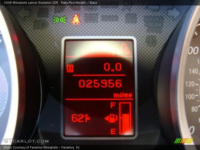 Rally Red Metallic / Black 2008 Mitsubishi Lancer Evolution GSR