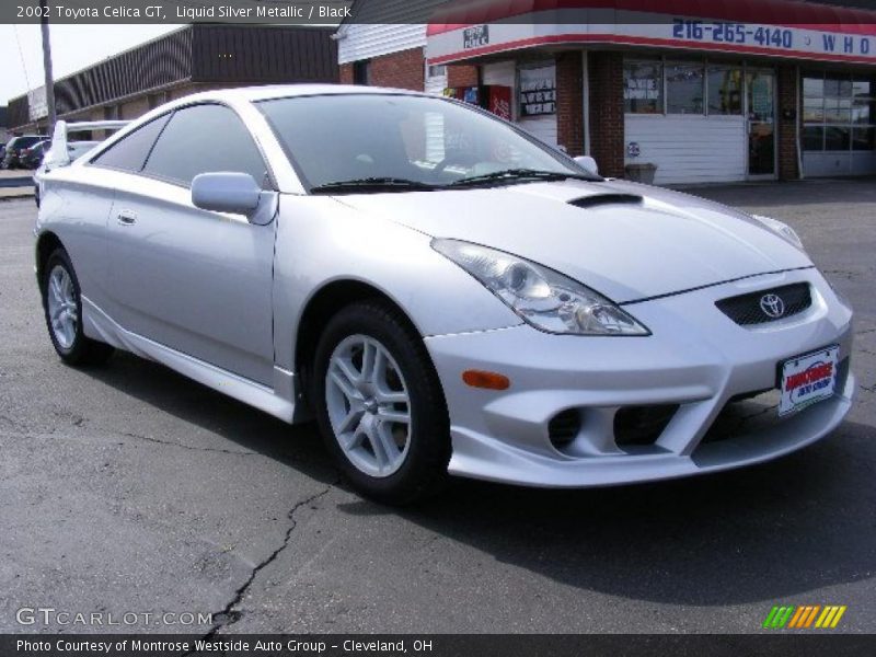 Liquid Silver Metallic / Black 2002 Toyota Celica GT