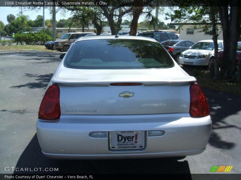 Silverstone Metallic / Gray 2006 Chevrolet Monte Carlo LS
