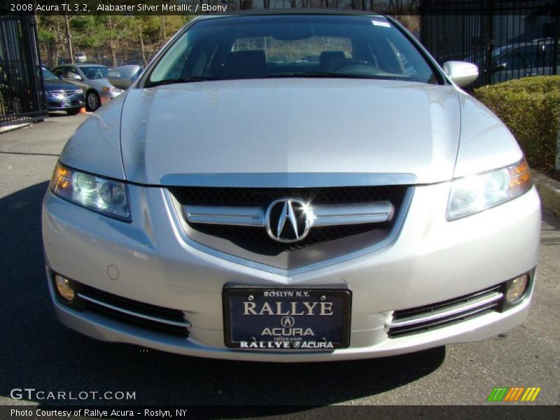 Alabaster Silver Metallic / Ebony 2008 Acura TL 3.2