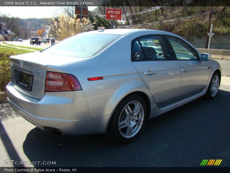 Alabaster Silver Metallic / Ebony 2008 Acura TL 3.2