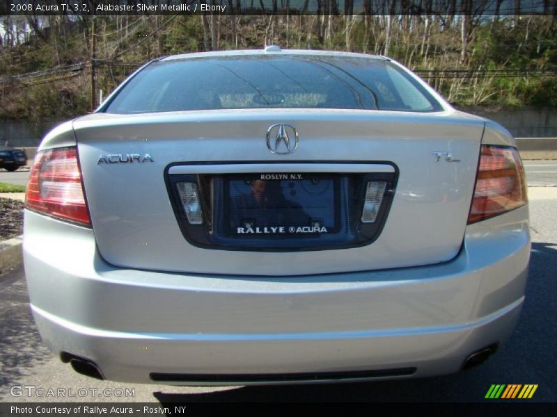 Alabaster Silver Metallic / Ebony 2008 Acura TL 3.2