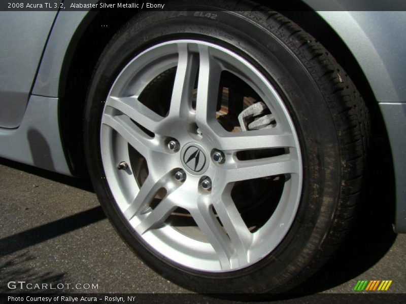 Alabaster Silver Metallic / Ebony 2008 Acura TL 3.2