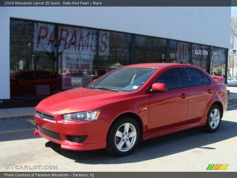Rally Red Pearl / Black 2009 Mitsubishi Lancer ES Sport