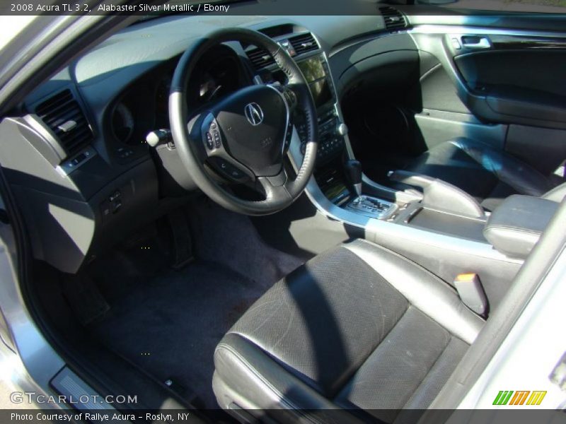 Alabaster Silver Metallic / Ebony 2008 Acura TL 3.2