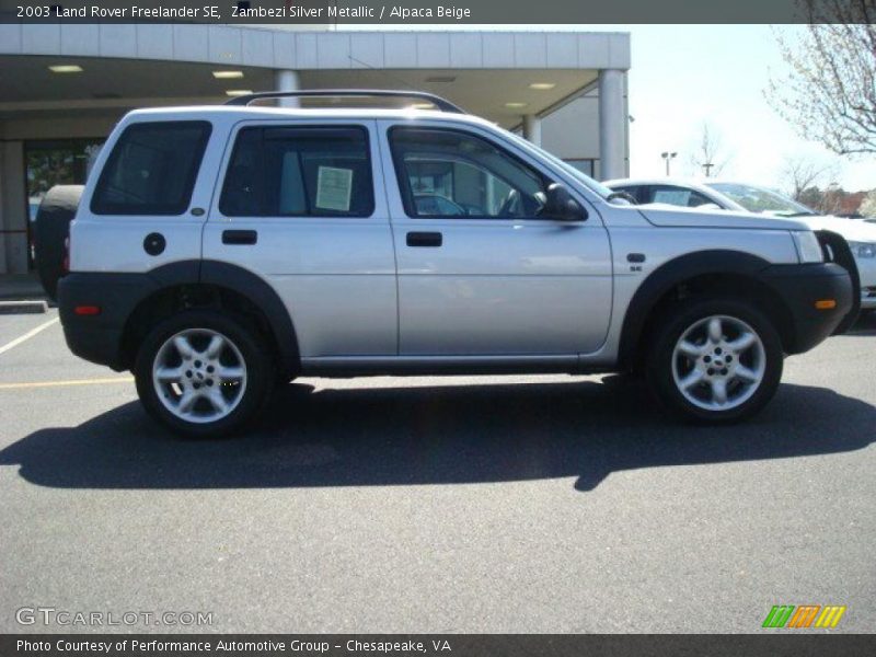 Zambezi Silver Metallic / Alpaca Beige 2003 Land Rover Freelander SE