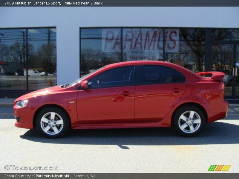 Rally Red Pearl / Black 2009 Mitsubishi Lancer ES Sport