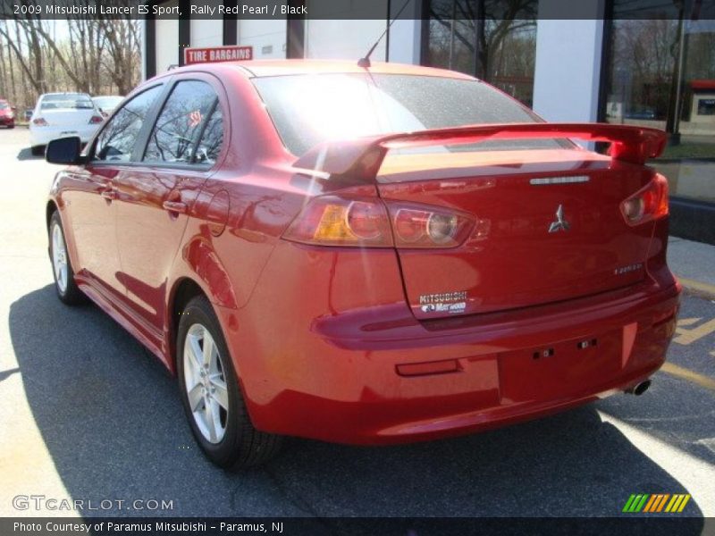Rally Red Pearl / Black 2009 Mitsubishi Lancer ES Sport