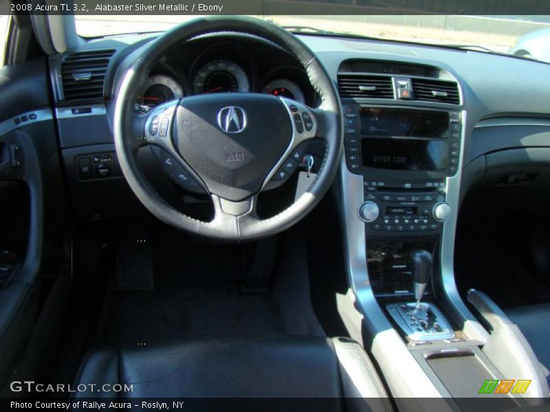 Alabaster Silver Metallic / Ebony 2008 Acura TL 3.2