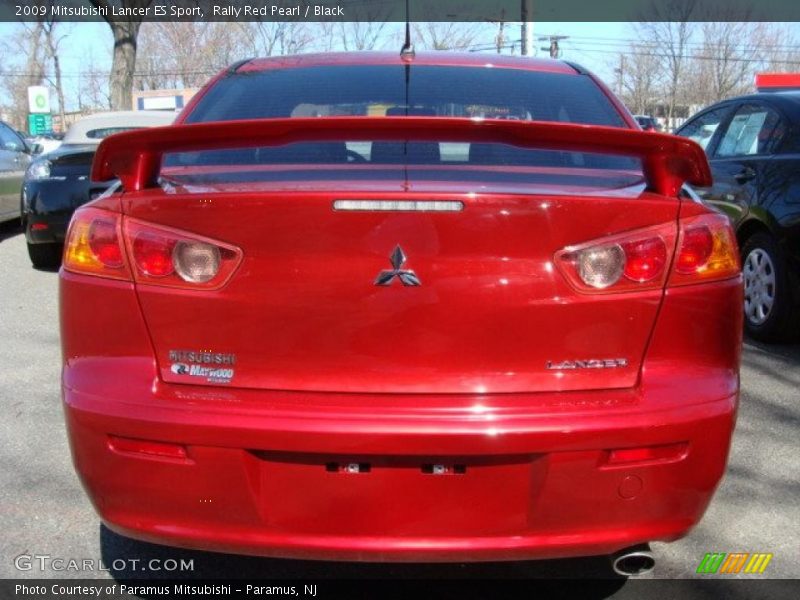 Rally Red Pearl / Black 2009 Mitsubishi Lancer ES Sport