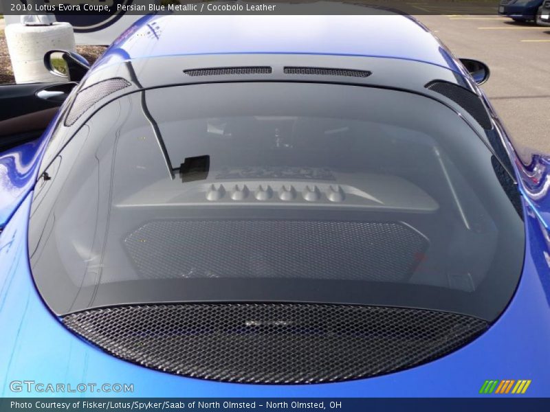 Persian Blue Metallic / Cocobolo Leather 2010 Lotus Evora Coupe