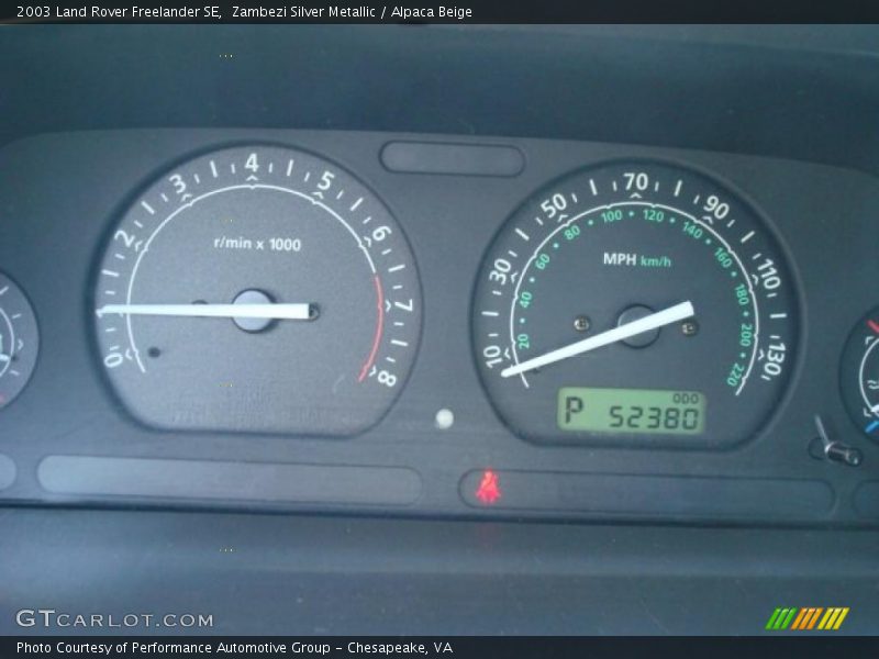Zambezi Silver Metallic / Alpaca Beige 2003 Land Rover Freelander SE