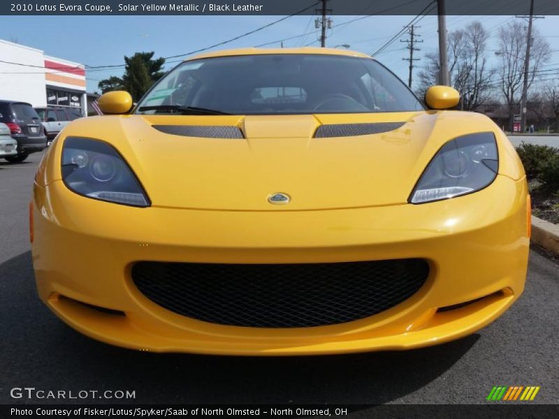 Solar Yellow Metallic / Black Leather 2010 Lotus Evora Coupe