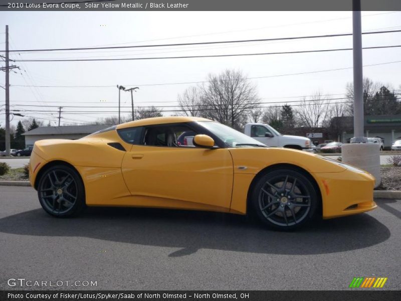 Solar Yellow Metallic / Black Leather 2010 Lotus Evora Coupe