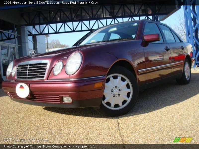 Ruby Red Metallic / Grey 1998 Mercedes-Benz E 300TD Sedan