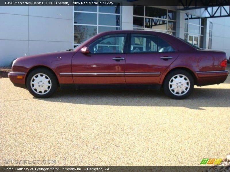 Ruby Red Metallic / Grey 1998 Mercedes-Benz E 300TD Sedan