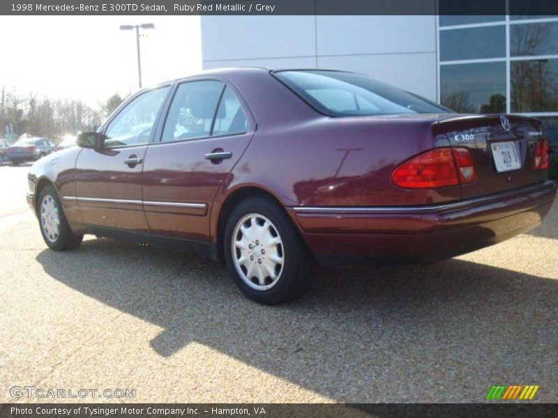 Ruby Red Metallic / Grey 1998 Mercedes-Benz E 300TD Sedan