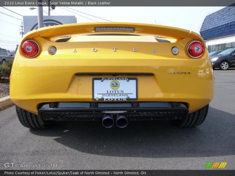 Solar Yellow Metallic / Black Leather 2010 Lotus Evora Coupe