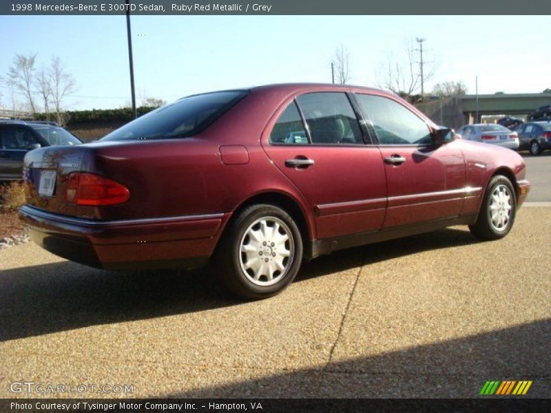 Ruby Red Metallic / Grey 1998 Mercedes-Benz E 300TD Sedan