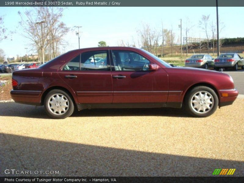 Ruby Red Metallic / Grey 1998 Mercedes-Benz E 300TD Sedan